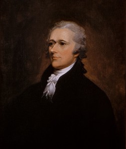 Oil on canvas portrait of Alexander Hamilton by John Trumbull. (Wikimedia Commons)