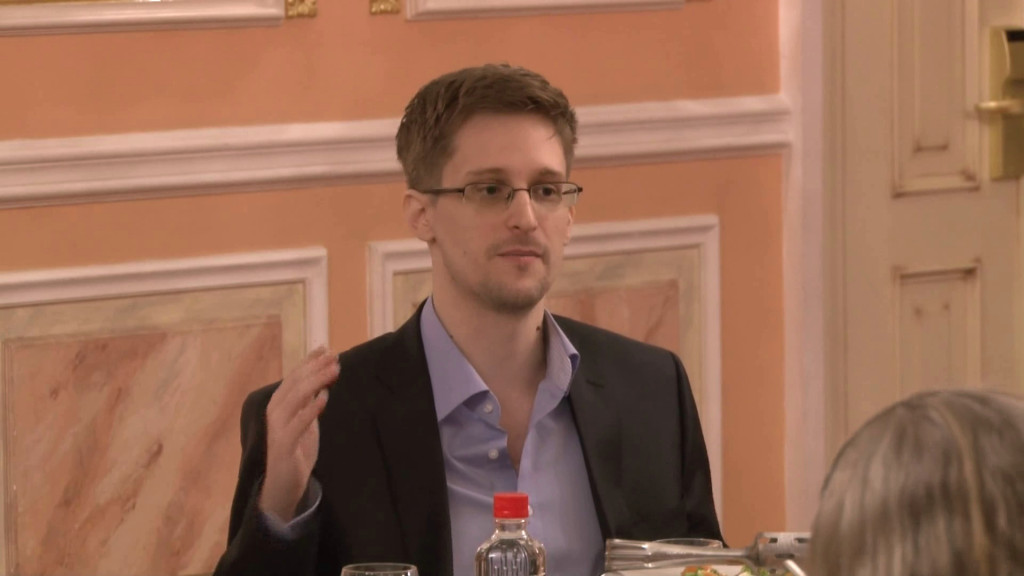 Edward Snowden Speaks About NSA Programs at Sam Awards Presentation in Moscow. October 9, 2013 (McZusatz/Wikimedia Commons)