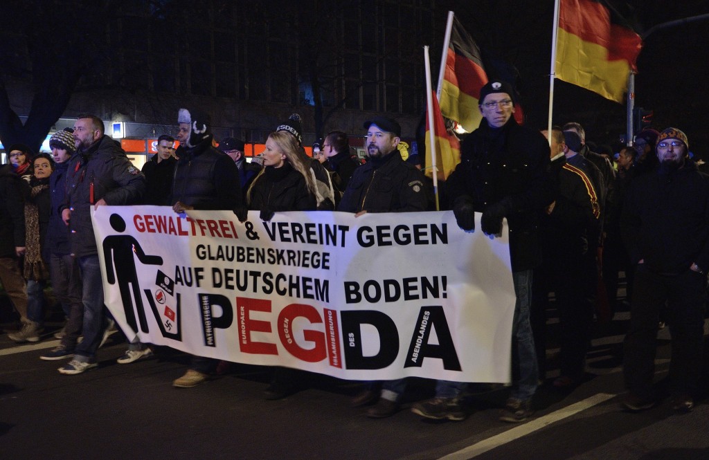 Protestors take to the streets of Dresden. December 1, 2014. (Caruso Pinguin/Flickr Creative Commons)