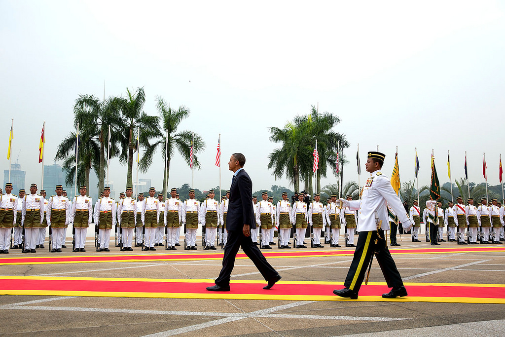 President Obama is the first American president to visit Malaysia since Lyndon B. Johnson in 1966. 2014. (Flickr Creative Commons/The White House) 