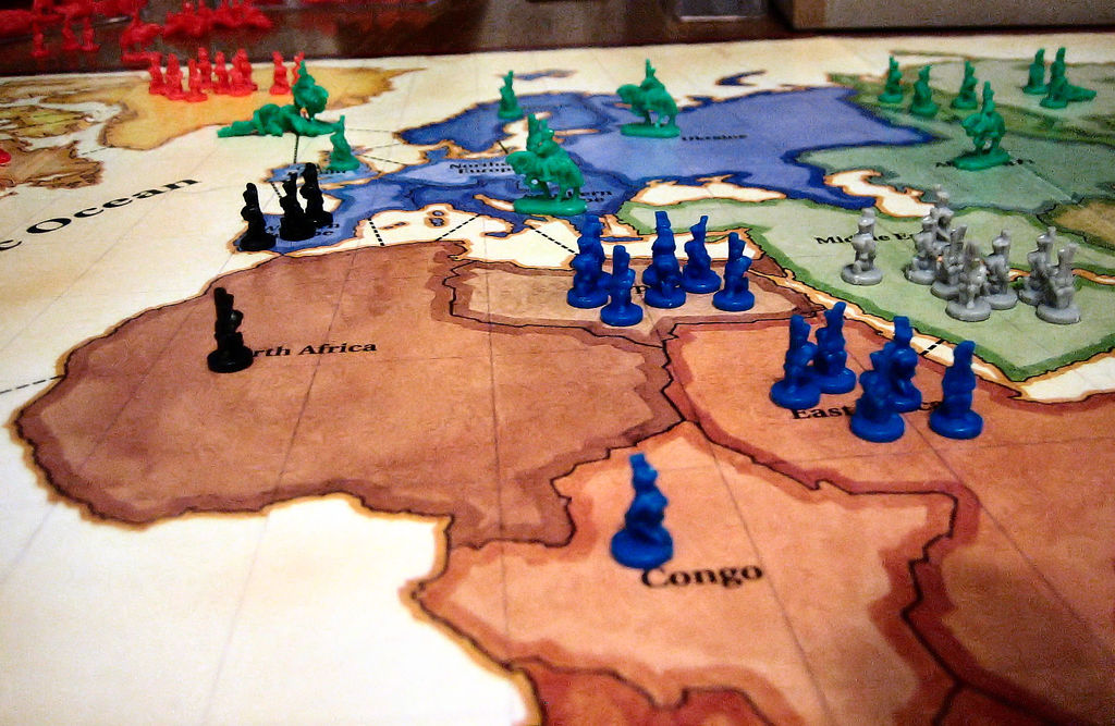 The board game 'RISK.' RISK nicely depicts the need for a coherent strategy of world order in a world populated by great powers. (Ben Stephenson/Flickr Creative Commons)