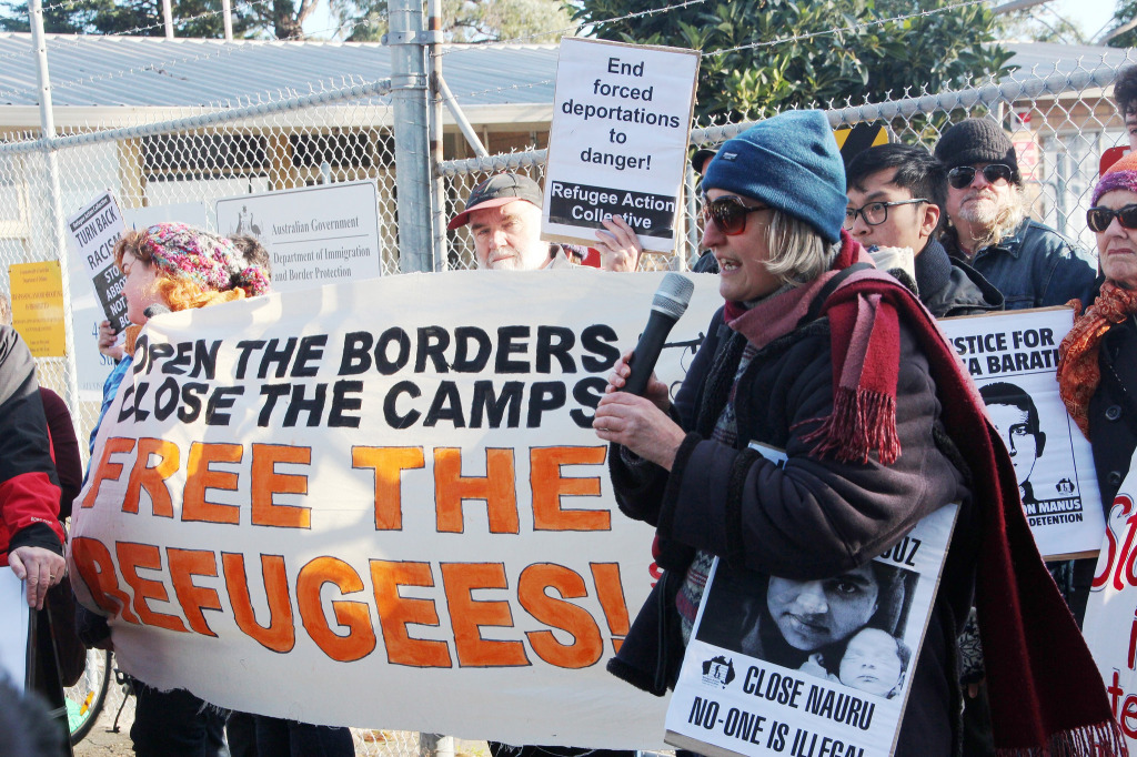 Australians protest Tony Abbot and Scott Morrison’s immigration policy. July 4, 2014. (Takver/Flickr Creative Commons)