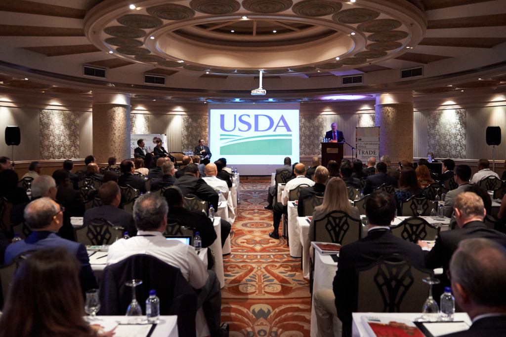 A business roundtable on agriculture was held in Johannesburg, where South African Deputy Minister of Agriculture Pieter Mulder addressed the US trade initiative. September 16, 2013. (Blake Woodhams/Flickr Creative Commons).