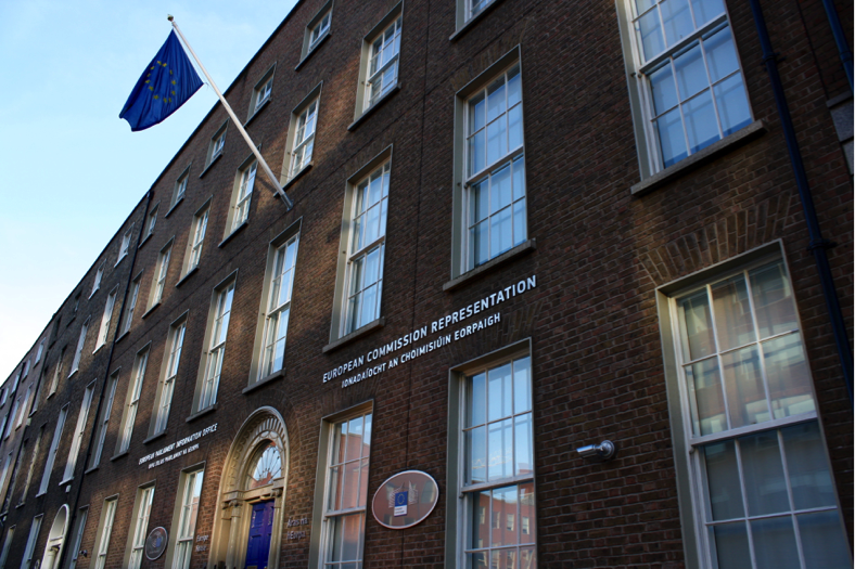 European Commission building on Mount Street. April 2016. (Photo courtesy of the author.)