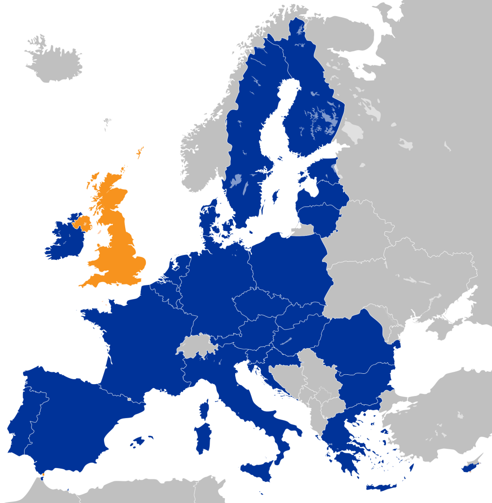 Map of EU Member States. January 11, 2016. (Wikimedia Commons)