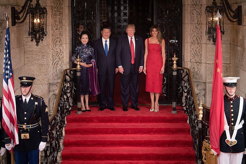 President Trump meets with President Xi Jinping. 7 April 2017. (The White House/Wikimedia Commons)